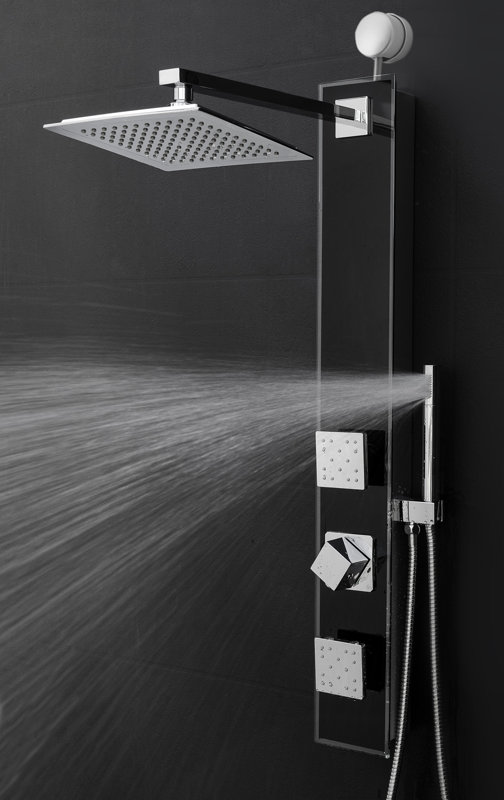 AKDY Temperature Control Rain Shower Head Shower Panel & Reviews Wayfair